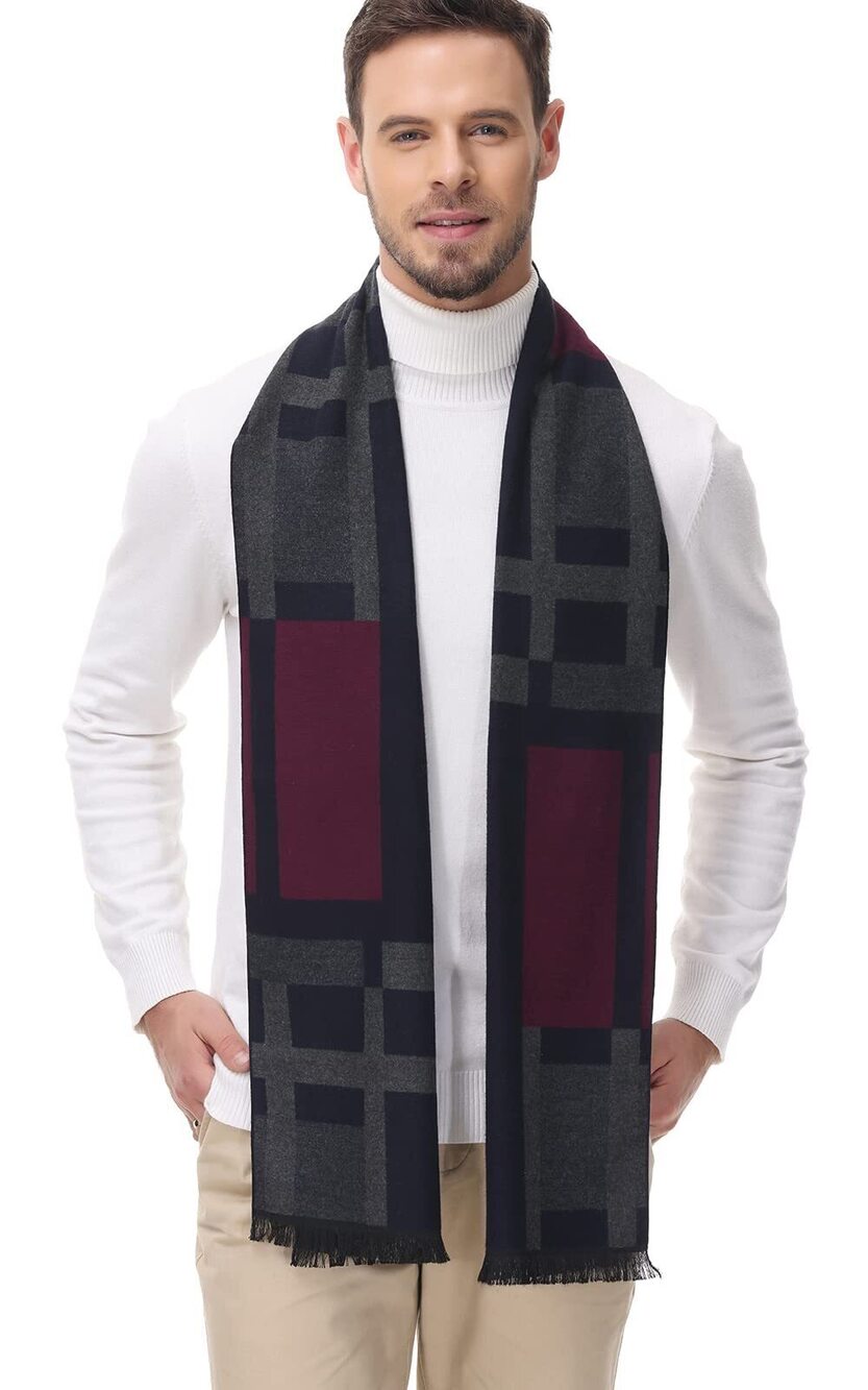 3663 Scarves Winter Warm Fashion Formal Classic Long Soft Scarf Holiday